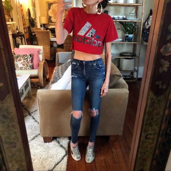 Adidas customized crop tee - Picture 2 of 3